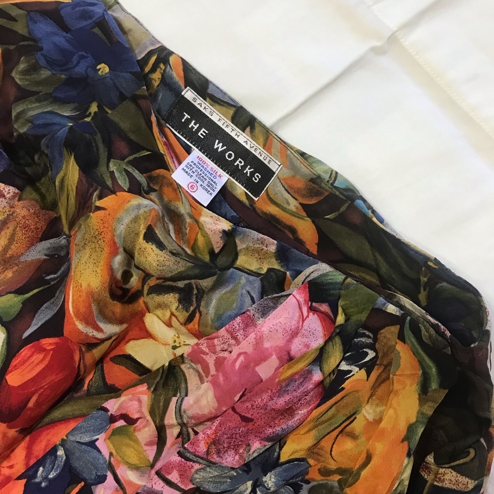 Silk Skirt Size 6 Saks Fifth Ave The Works